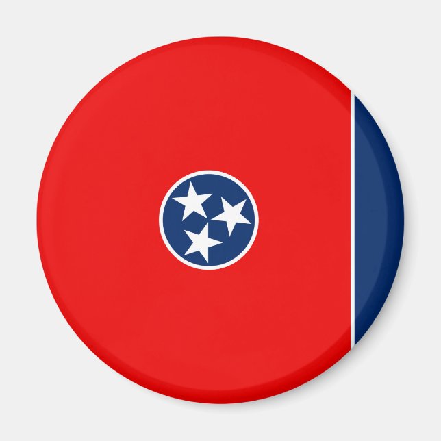 Imán Diseño de la bandera del estado de Tennessee (Frente)