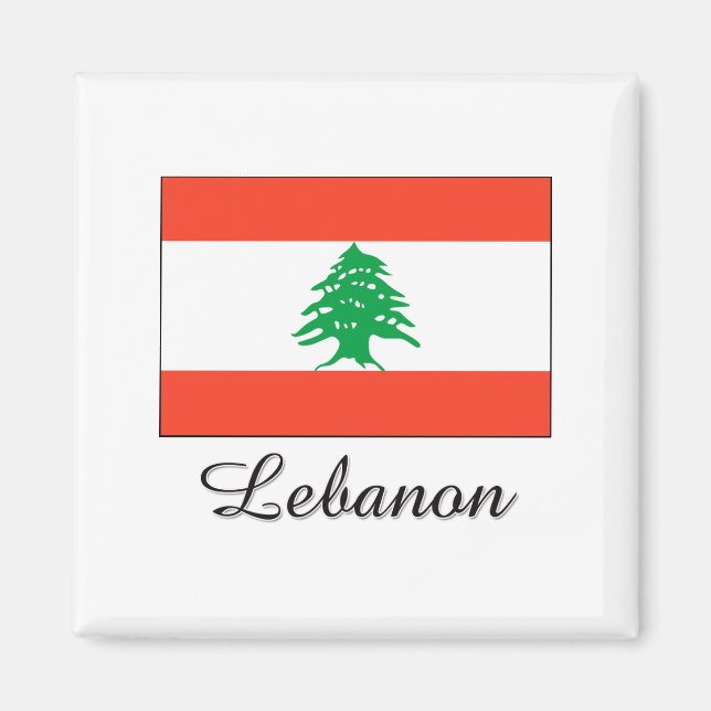 Imán Diseño de la bandera del Líbano (Frente)