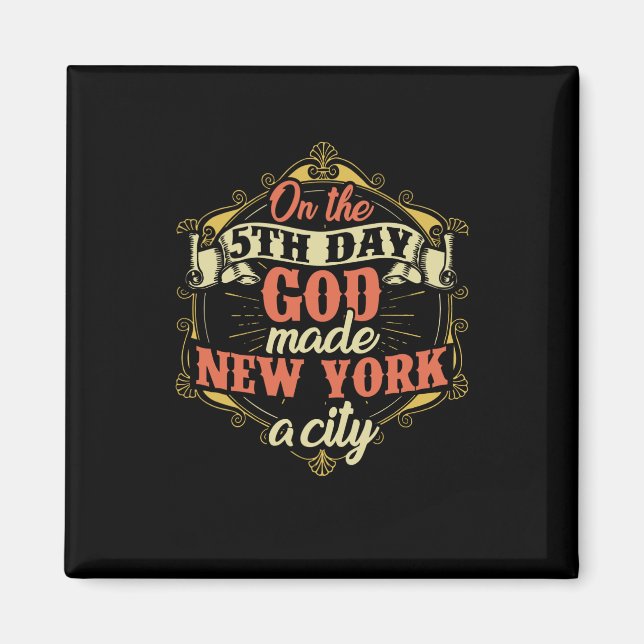 Imán Diseño de la ciudad de Nueva York (Frente)