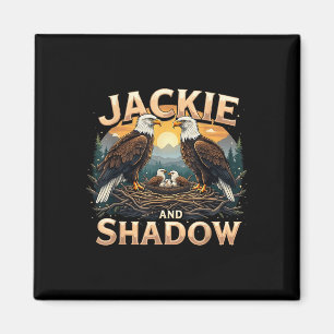 Imán Diseño De La Familia De Jackie Vintage Y Sombra De