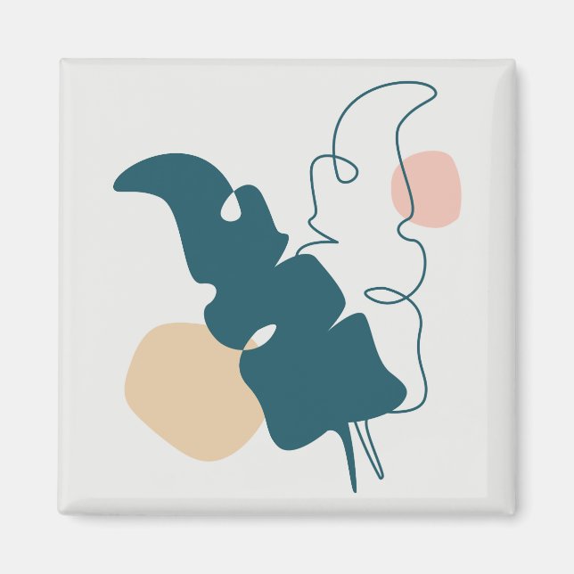 Imán Diseño de la hoja de oro (Frente)