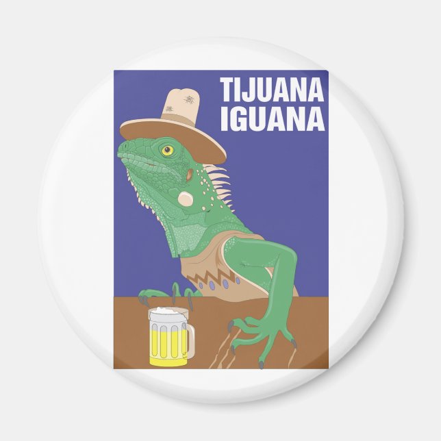 Imán Diseño de la Iguana Tijuana (Frente)