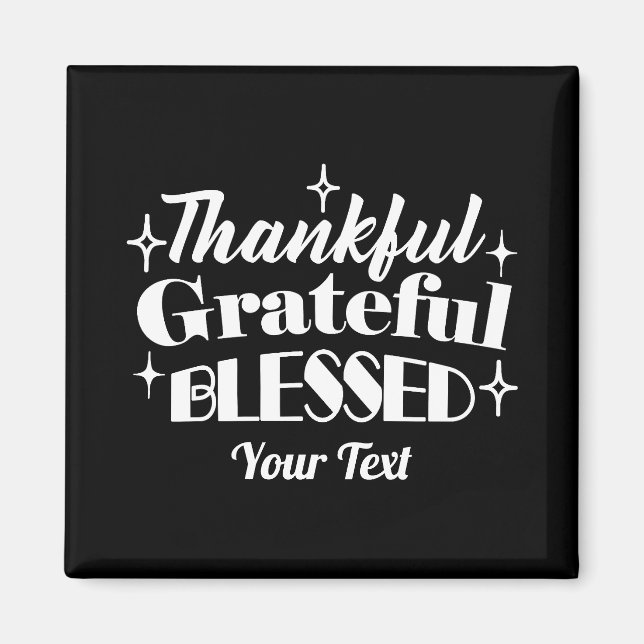 Imán Diseño de la oferta de Thankling editable (Frente)