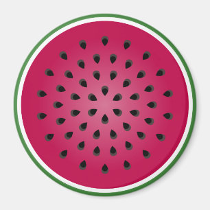 Imán Diseño de la sandía roja verde