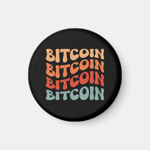 Imán Diseño de la tipografía criptográfica de Bitcoin W