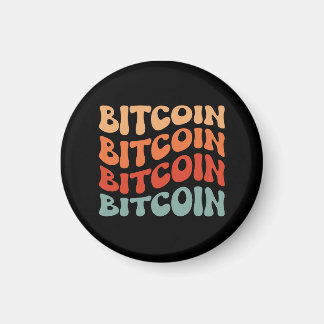 Imán Diseño de la tipografía criptográfica de Bitcoin W