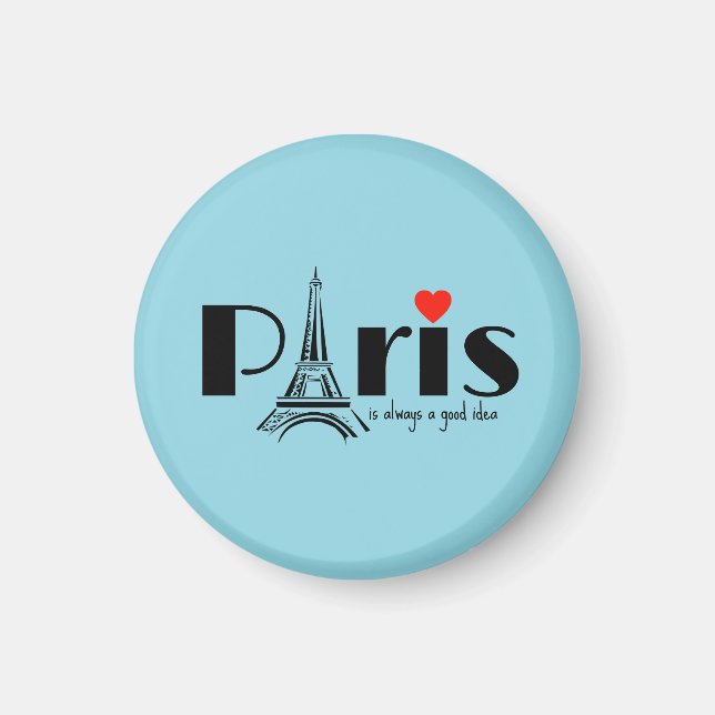 Imán Diseño de la Torre Eiffel de París (Frente)