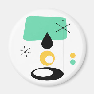 Imán diseño de lámpara moderno de mediados de siglo azu