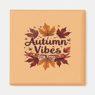 Imán Diseño de las hojas de otoño de las acogedoras vib