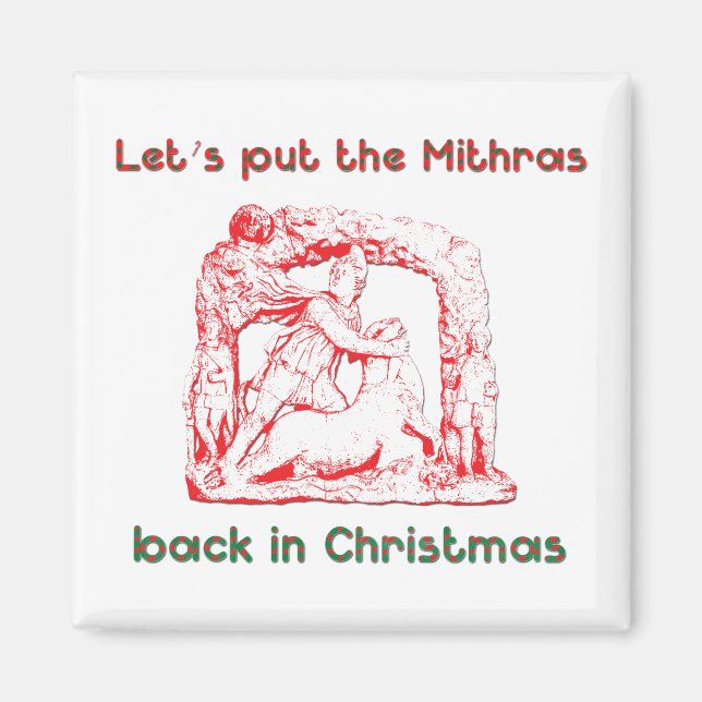 Imán Diseño de las vacaciones de Mithras (Frente)