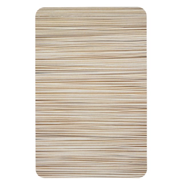 Imán Diseño de líneas marrón abstractas y simples (Vertical)