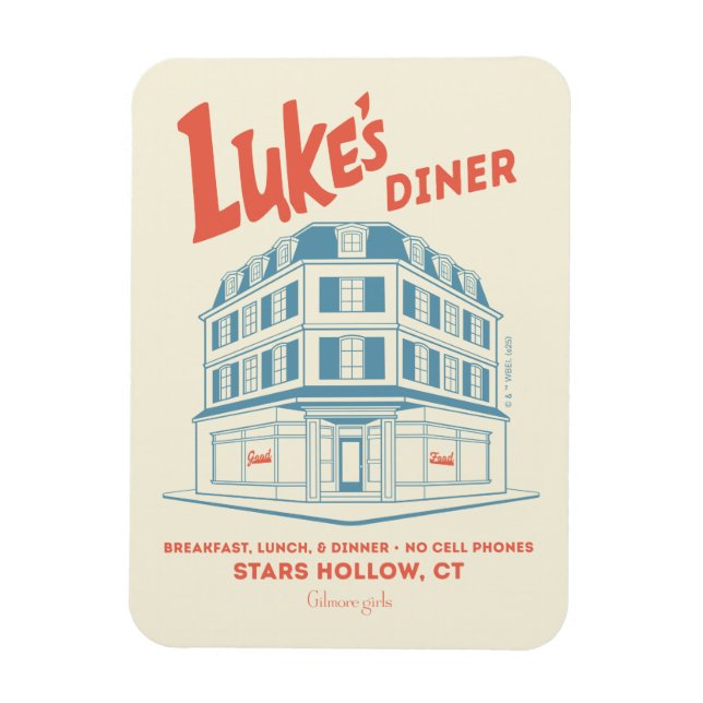 Imán Diseño de Luke's Diner Stars Hollow (Vertical)