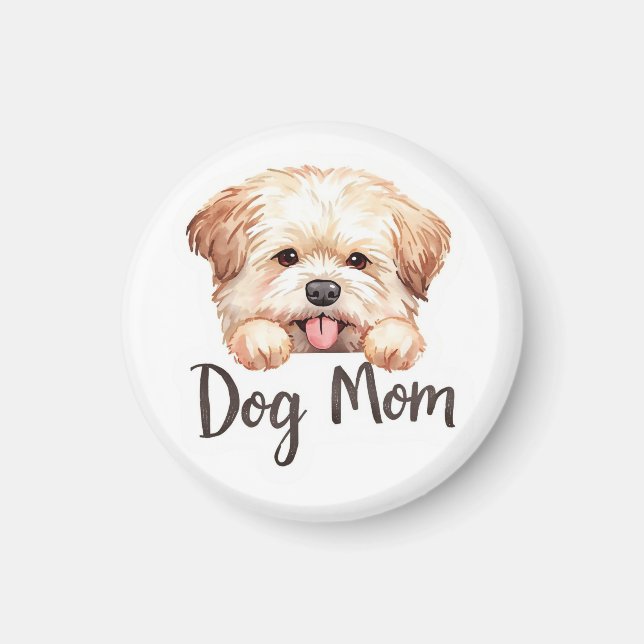 Imán Diseño de mamá de perro cachorro lindo (Frente)