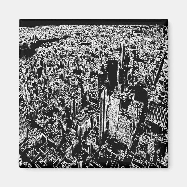 Imán Diseño de Manhattan (Frente)
