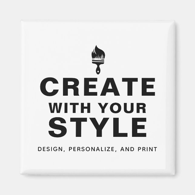 Imán Diseño de marca personalizada para empresas (Frente)