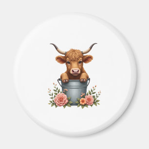 Imán Diseño de Mercado de Flores de Vaca de las Tierras