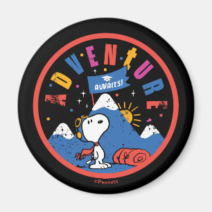 Imán Diseño de Montaña de Graduación Espera la Aventura