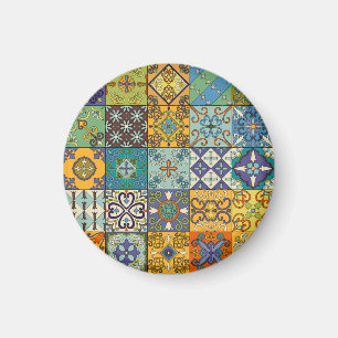 Imán Diseño de mosaicos de talavera portuguesa