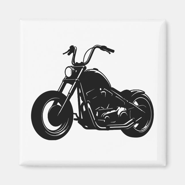 Imán Diseño de motocicleta clásica Cruiser (Frente)