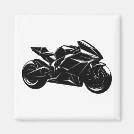 Imán Diseño de motocicleta deportiva futurista