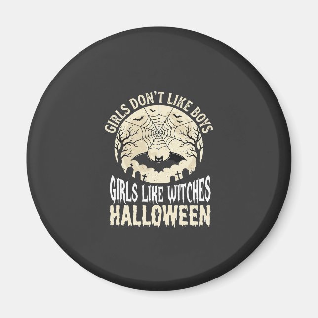 Imán Diseño de murciélago de Halloween para chicas que  (Frente)