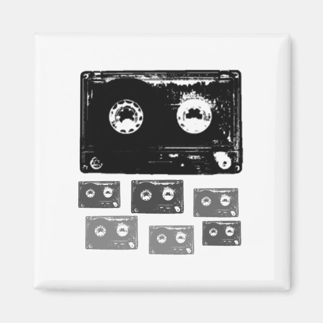 Imán ¡Diseño de música retro! (Frente)