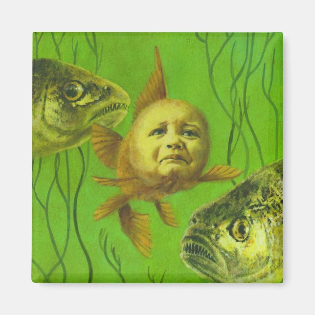 Imán Diseño de mutantes para bebés de peces dorados (Frente)