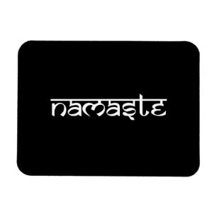 Imán Diseño de Namaste al estilo sánscrito