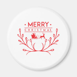 Imán Diseño de navidades con renos