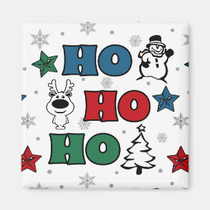 Imán Diseño de Navidades Ho-Ho-Ho