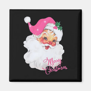 Imán Diseño de Navidades rosados de divertida época San