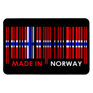Imán Diseño de NORUEGA de los colores de la bandera de