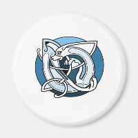 Diseño de nudos celtas - Perro azul