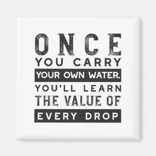 Imán Diseño de oferta de sabiduría - Valor de cada gota