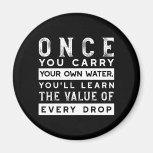 Imán Diseño de oferta de sabiduría - Valor de cada gota