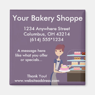 Imán Diseño de panadería/pastelería 4