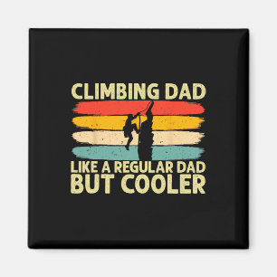 Imán Diseño de papá escalador para el Día del padre par