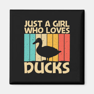 Imán Diseño de pato divertido para niñas niños cazadore