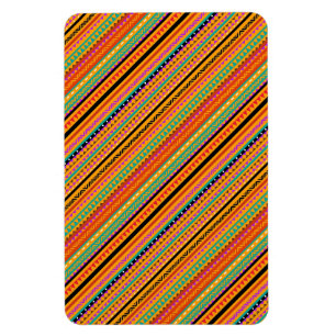 Imán Diseño de patrones aztecos nativos de color lindo