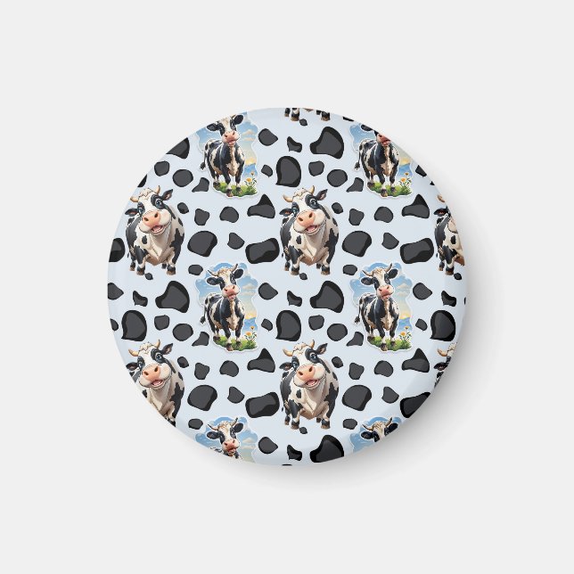 Imán Diseño de patrones de animales de vaca (Frente)