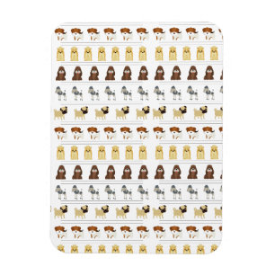 Imán diseño de patrones de perros lindos para los amant