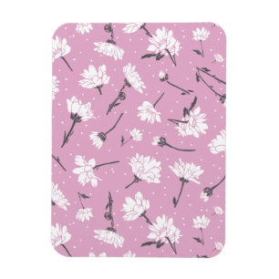 Imán Diseño de patrones florales rosados - Arte elegant