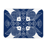 Diseño de peces subacuáticos con fondo azul