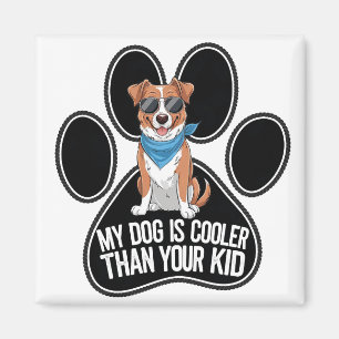 Imán Diseño de Perro Divertido: 'Mi Perro es Más Genial