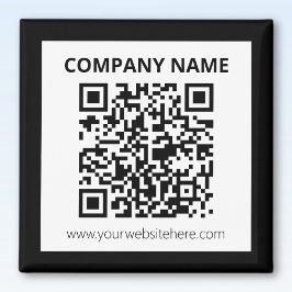 Imán Diseño de Personalizable sencillo y código QR edit