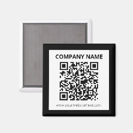Imán Diseño de Personalizable sencillo y código QR edit