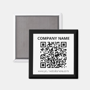 Imán Diseño de Personalizable sencillo y código QR edit