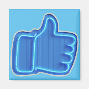 Imán Diseño de personalizar Like Neon Hand