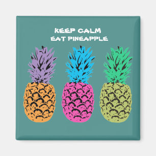 Imán Diseño de piña ilustrado