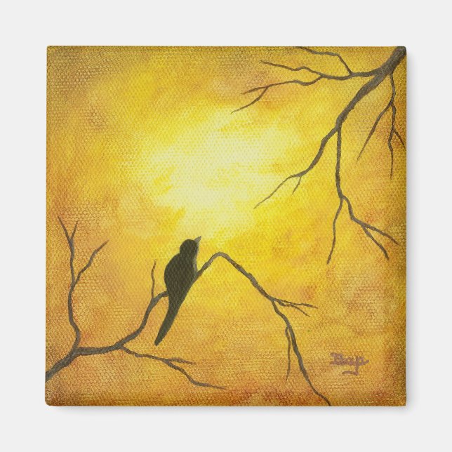 Imán Diseño de pintura abstracta contemporánea (Frente)